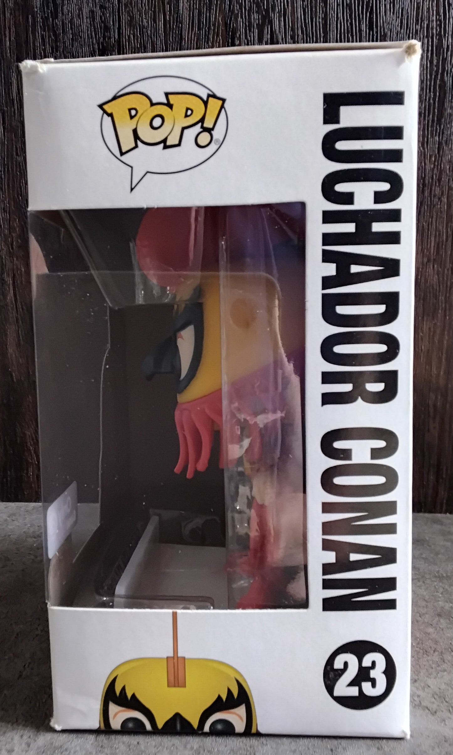 Pop! TBS Team Coco Presents Conan Without Borders Conan O'Brien Luchador Conan #23 GameStop Exclusive