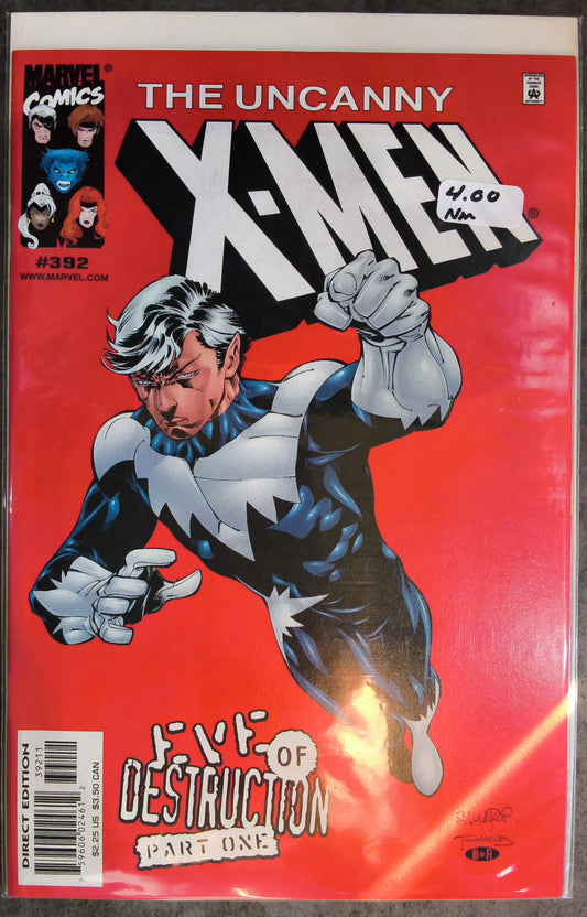 Uncanny X-Men Vol 1 #392 With Marvelonline.net Disk (NM)