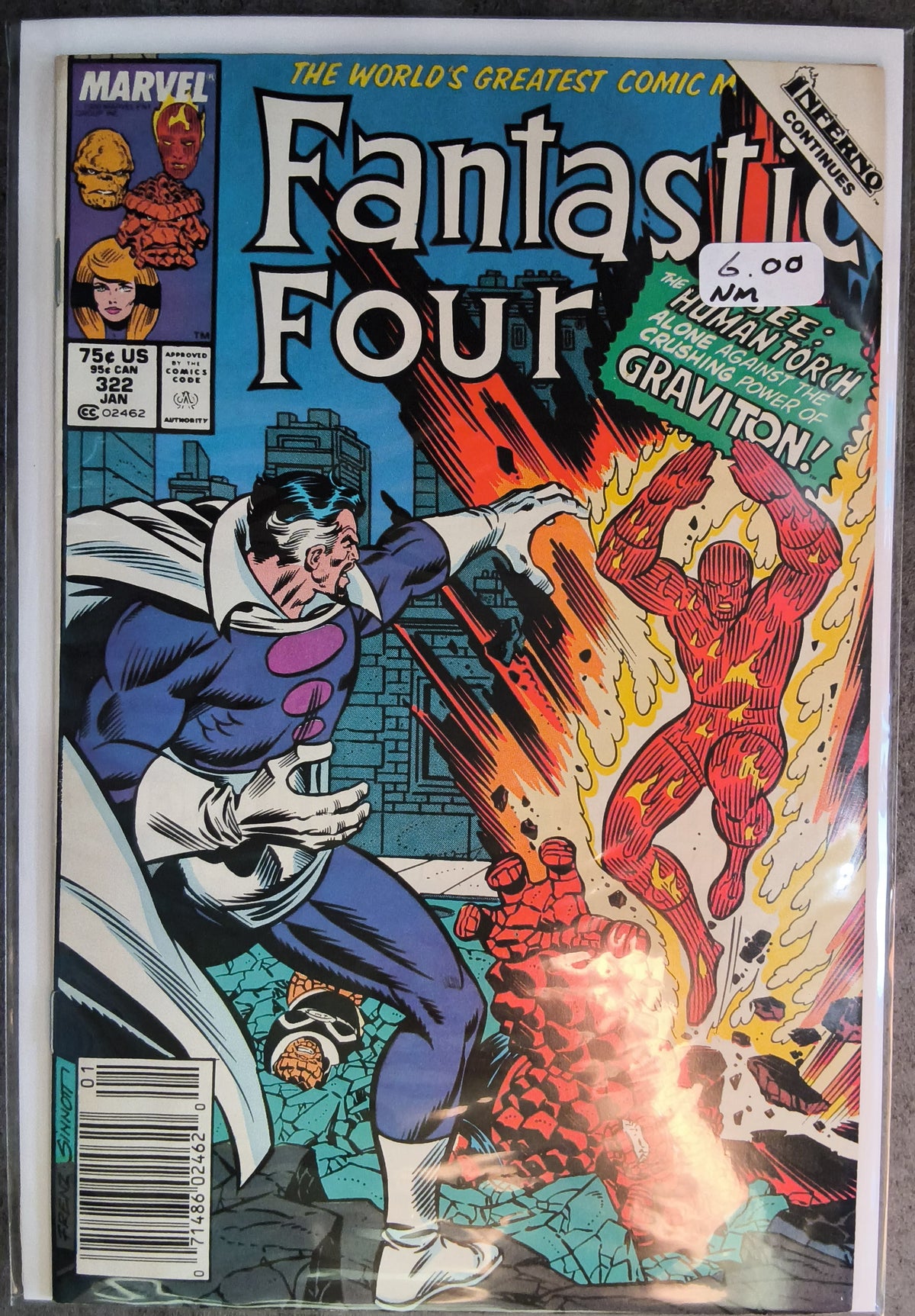 Fantastic Four Vol1 #322 Newsstand Edition (NM)