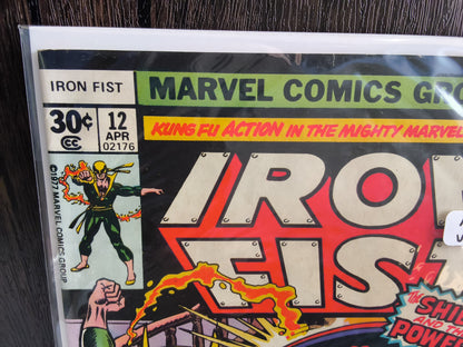 Iron Fist Vol 1 #12  Newsstand Edition (VG)