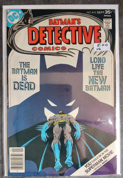 Detective Comics Vol 1 #472 Newsstand Edition (VG)