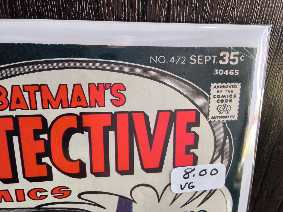 Detective Comics Vol 1 #472 Newsstand Edition (VG)
