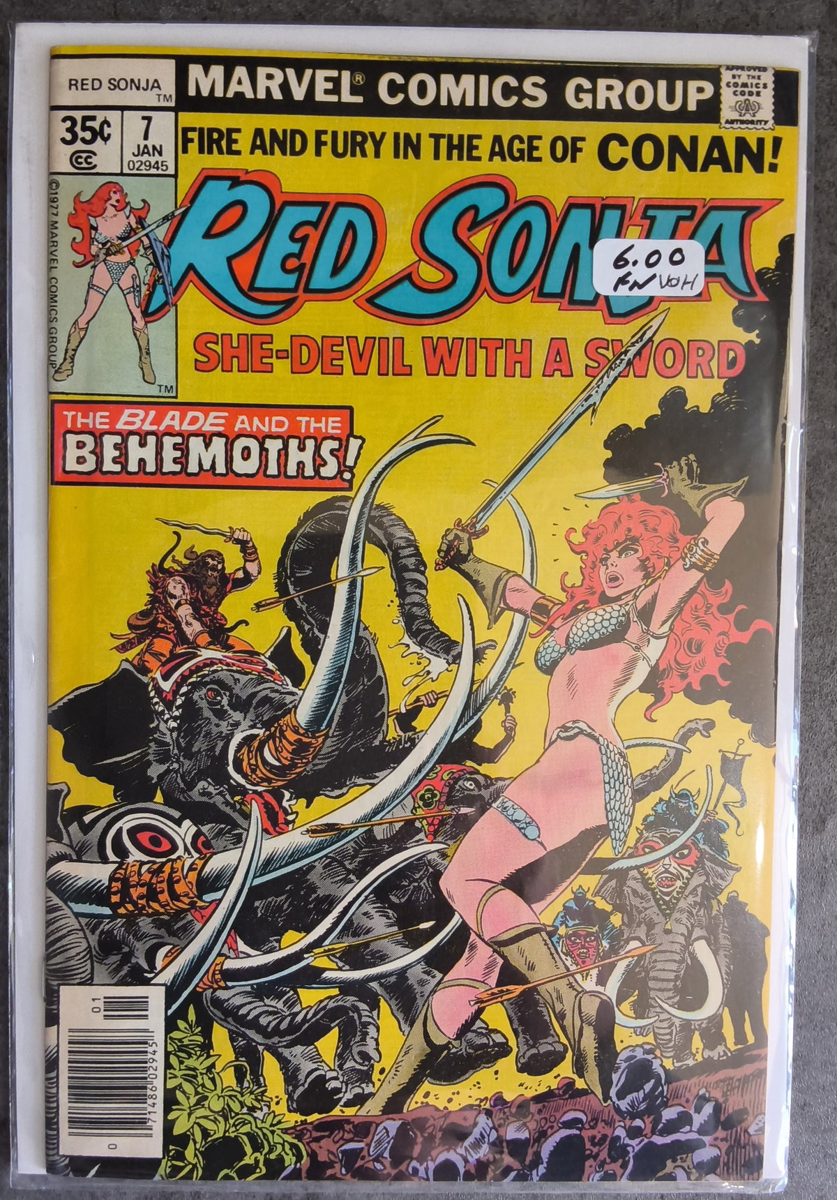 Red Sonja Vol 1 #07 Newsstand Edition (FN)