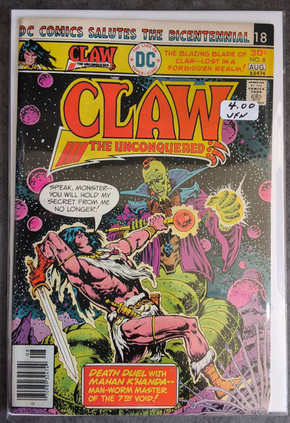 Claw The Unconquered #08 Newsstand Edition (VF)
