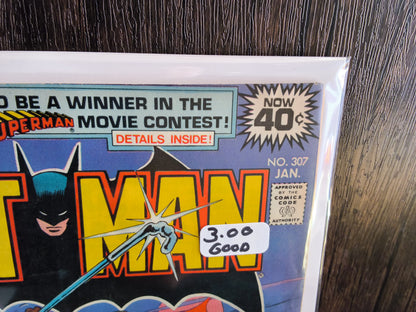 Batman Vol 1 #307 Newsstand Edition (GD)