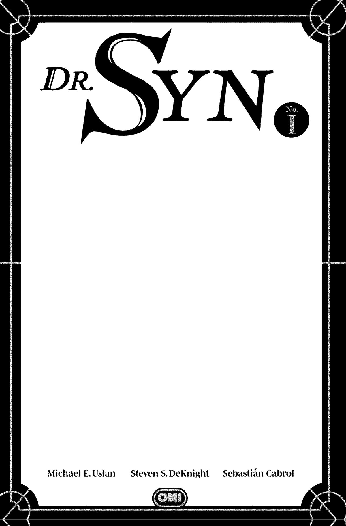 Dr Syn #1 Cover D Blank Sketch Variant