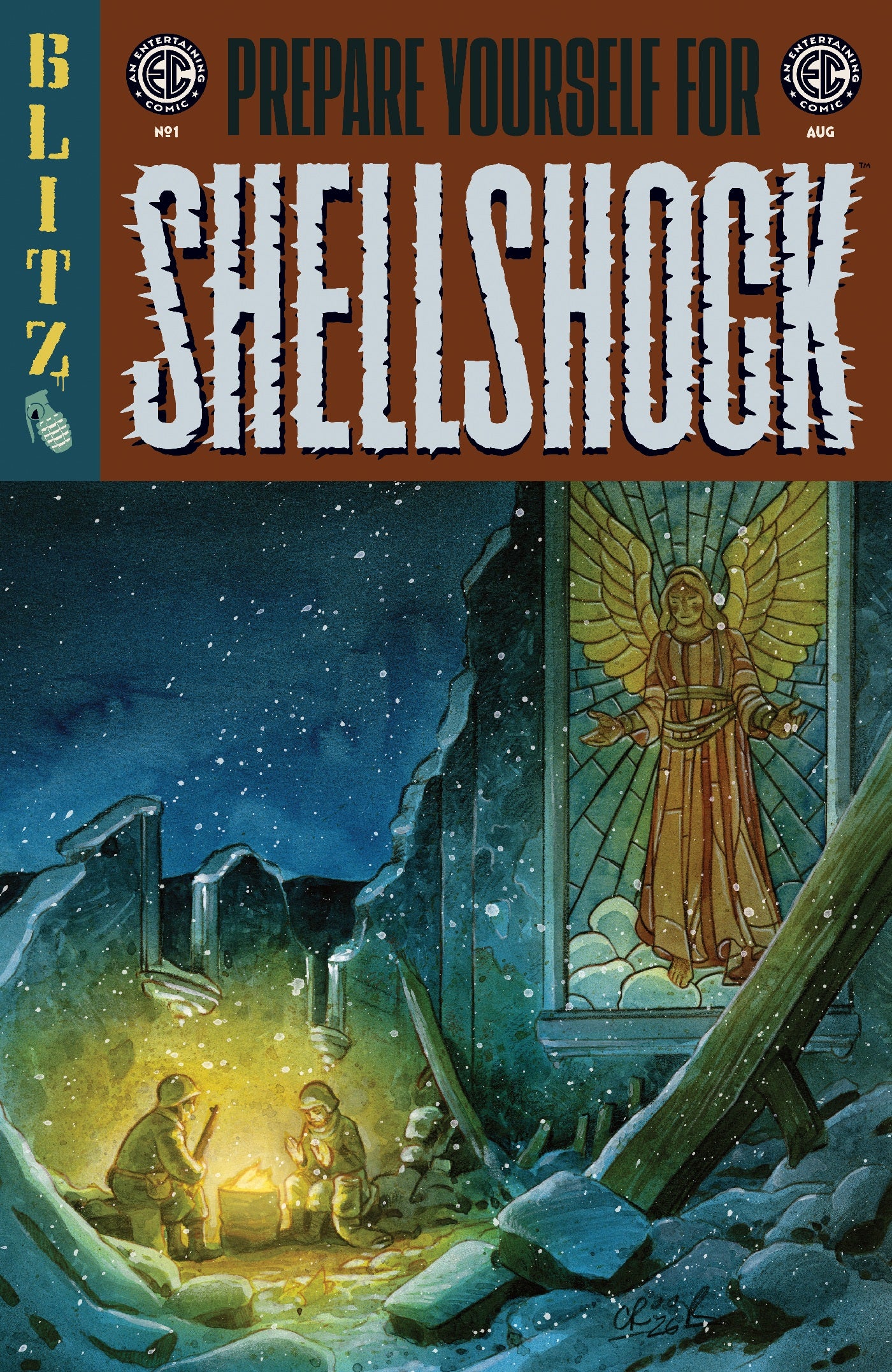 EC SHELLSHOCK #1 COVER B TYLER CROOK VARIANT