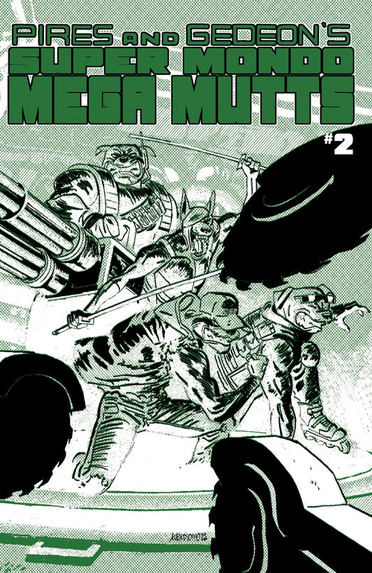 SUPER MONDO MEGA MUTTS #2 COVER B ALEX DIOTTO HOMAGE VARIANT