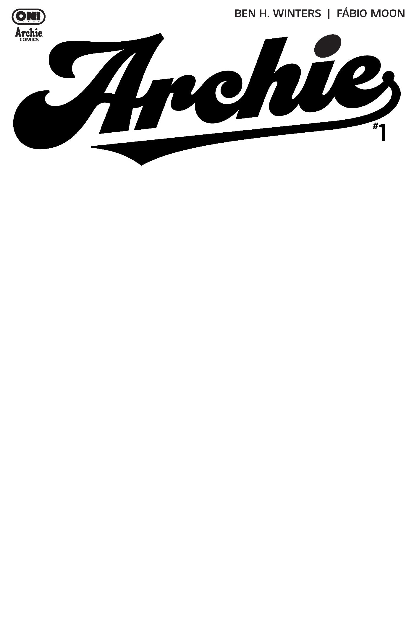 ARCHIE #1 COVER E BLANK SKETCH VARIANT