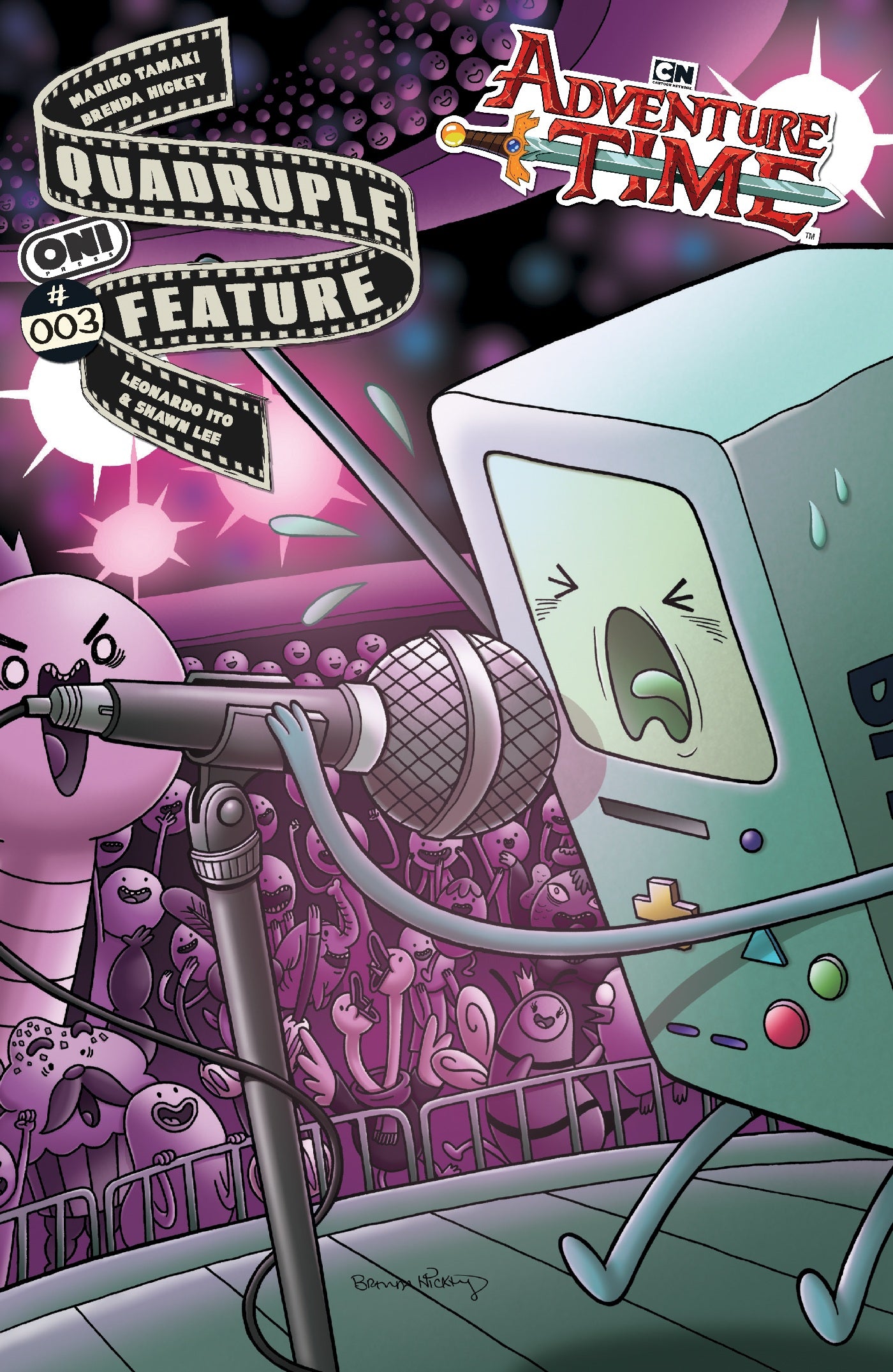 ADVENTURE TIME QUADRUPLE FEATURE #3 COVER A BRENDA HICKEY