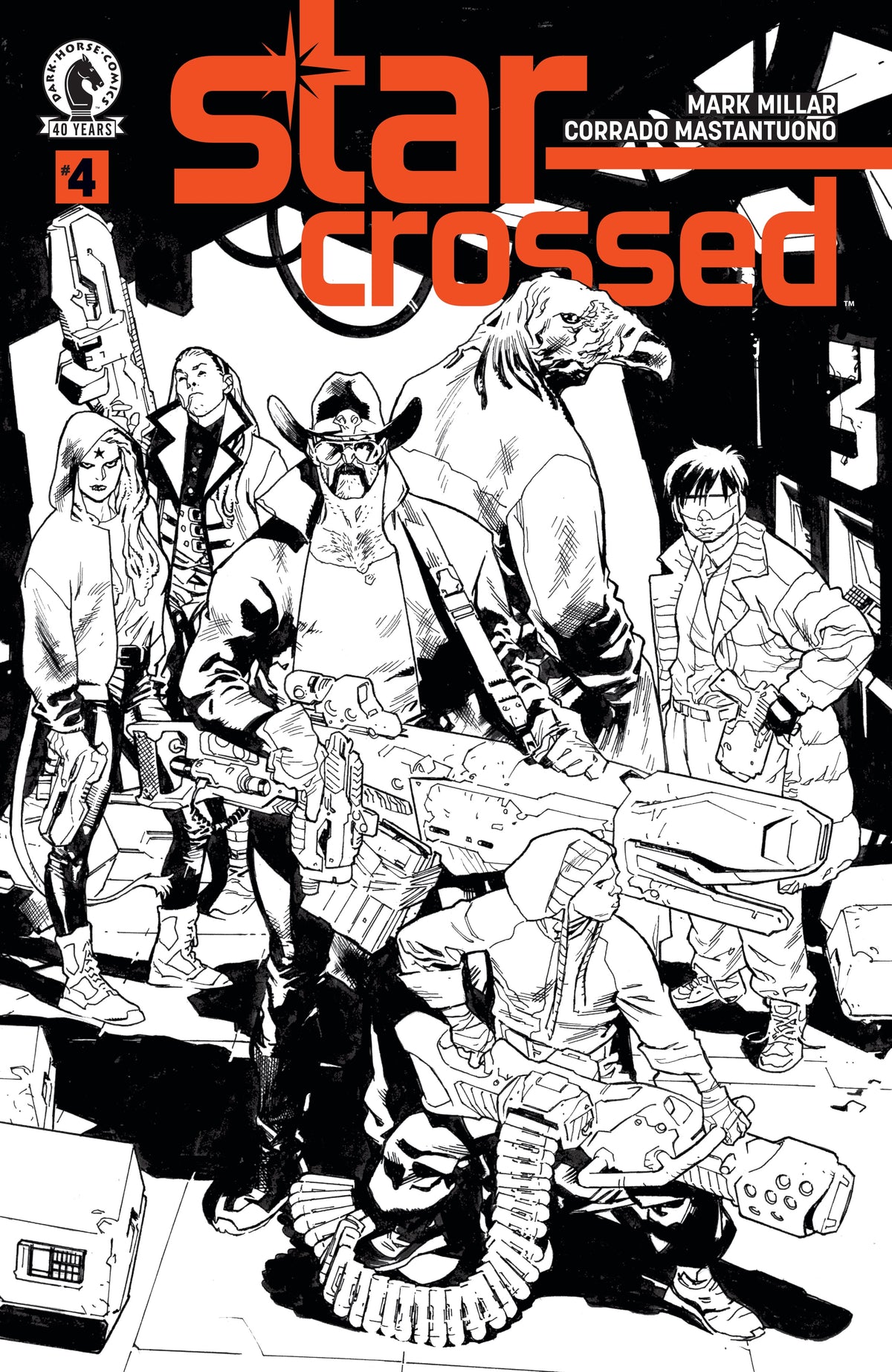 Star-Crossed #4 (COVER B) (B&W) (Stuart Immonen)