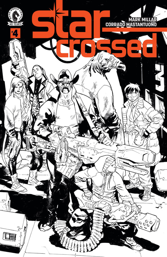 Star-Crossed #4 (COVER B) (B&W) (Stuart Immonen)