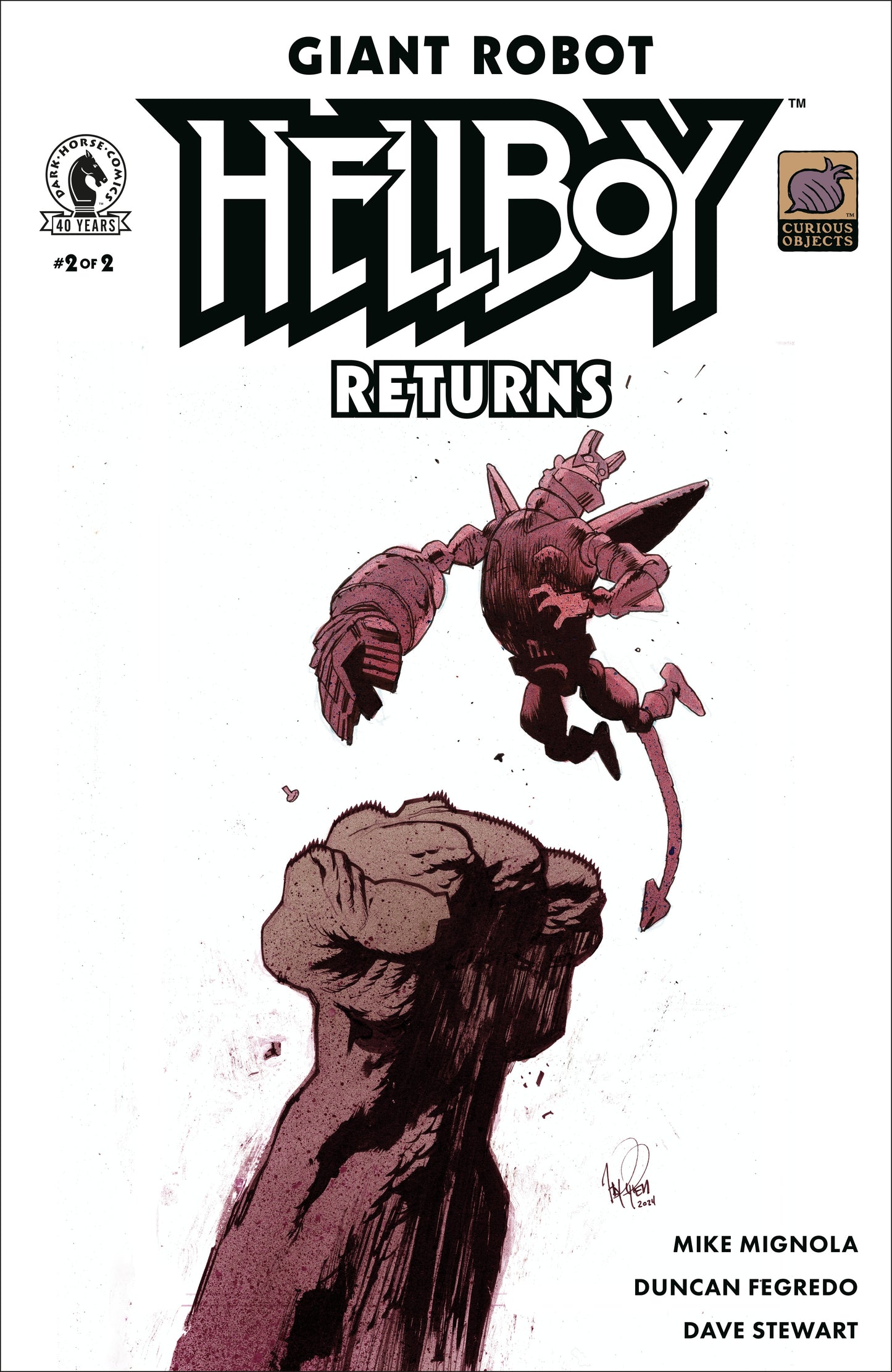 Giant Robot Hellboy Returns #2 (COVER B) (James Harren)