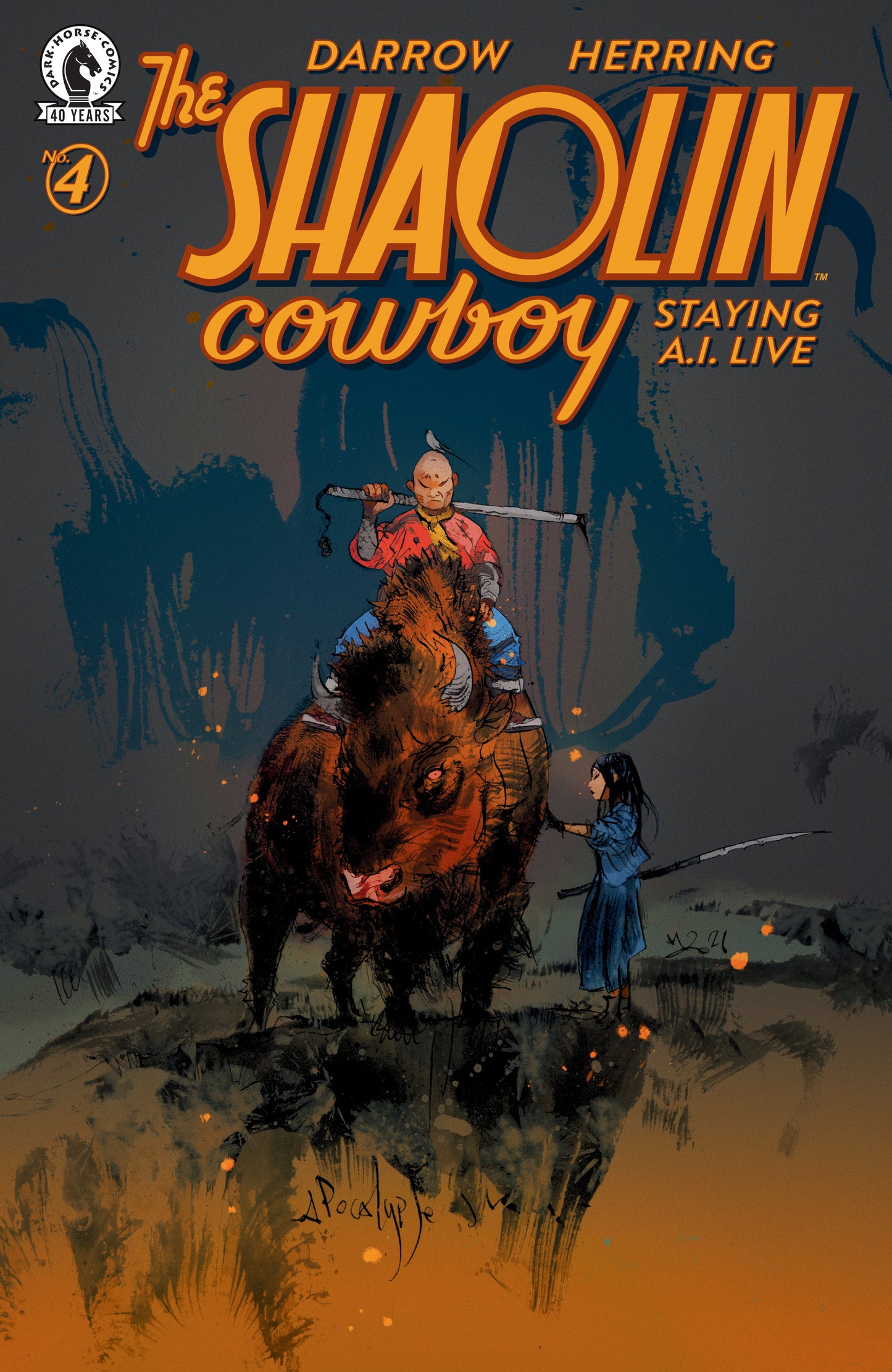 Shaolin Cowboy: Staying A.I.Live #4 (COVER C) (Nicolas Nemiri)