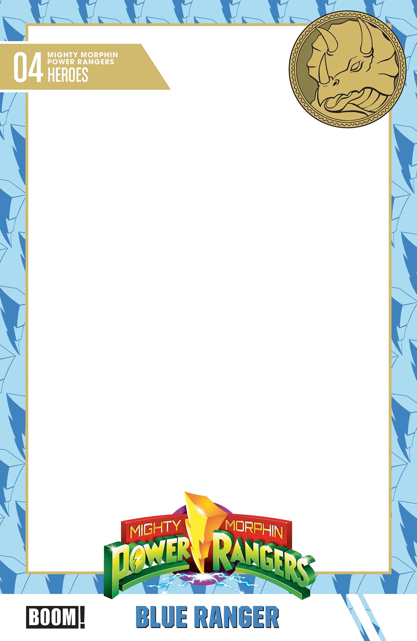 Mighty Morphin Power Rangers (2026) #4 Trading Card Blank Sketch Variant