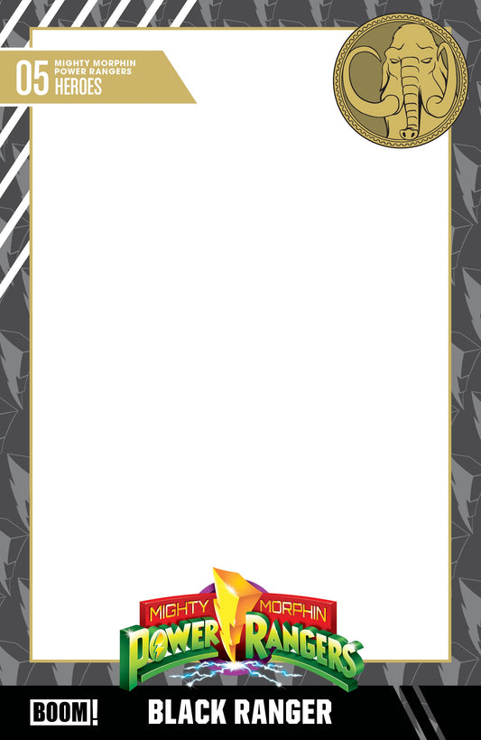 Mighty Morphin Power Rangers (2026) #5 Trading Card Blank Sketch Variant