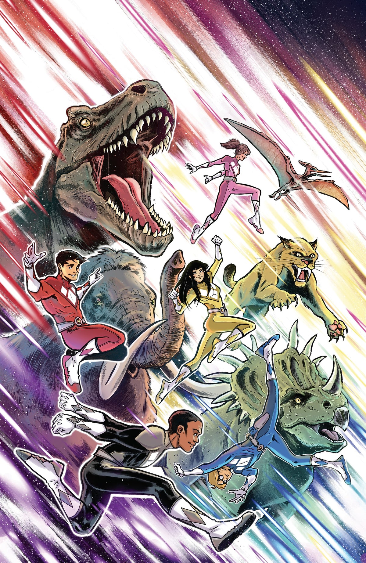 Mighty Morphin Power Rangers (2026) #6 Simona Di Gianfelice Foil Variant Cover