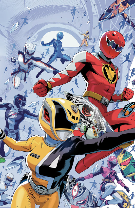 Power Rangers Unlimited #3 Every Ranger Ever Card Stock Connecting Variant