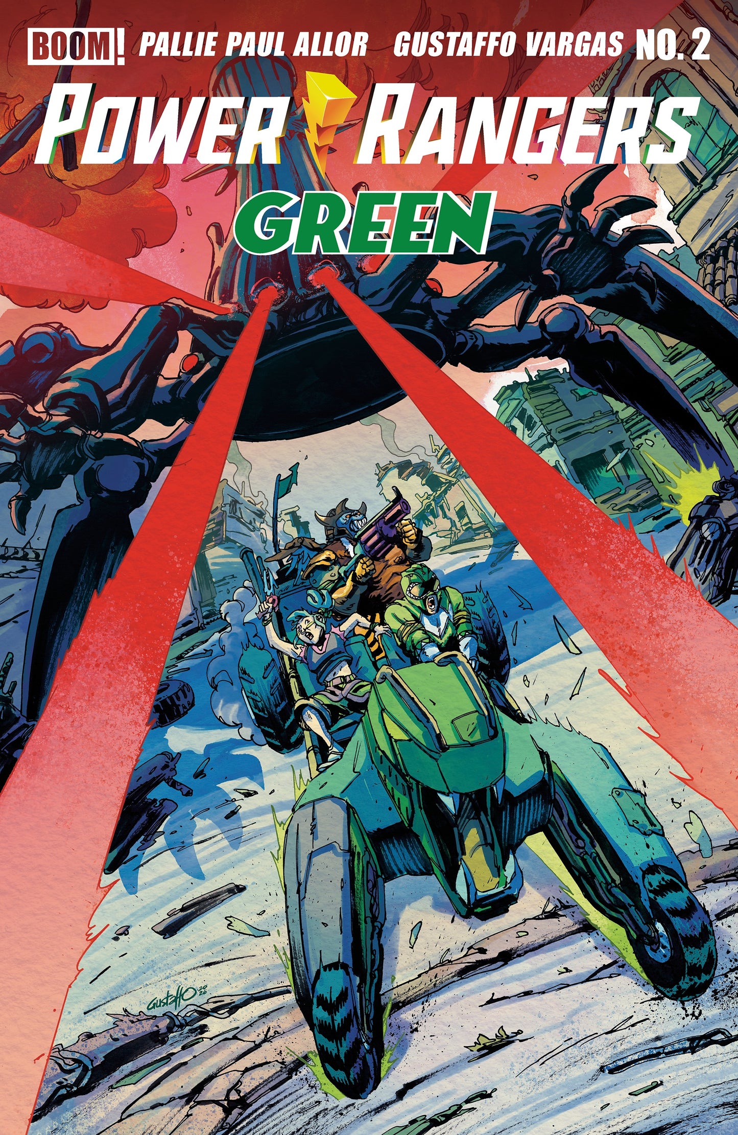 Power Rangers Green #2 Gustaffo Vargas Variant