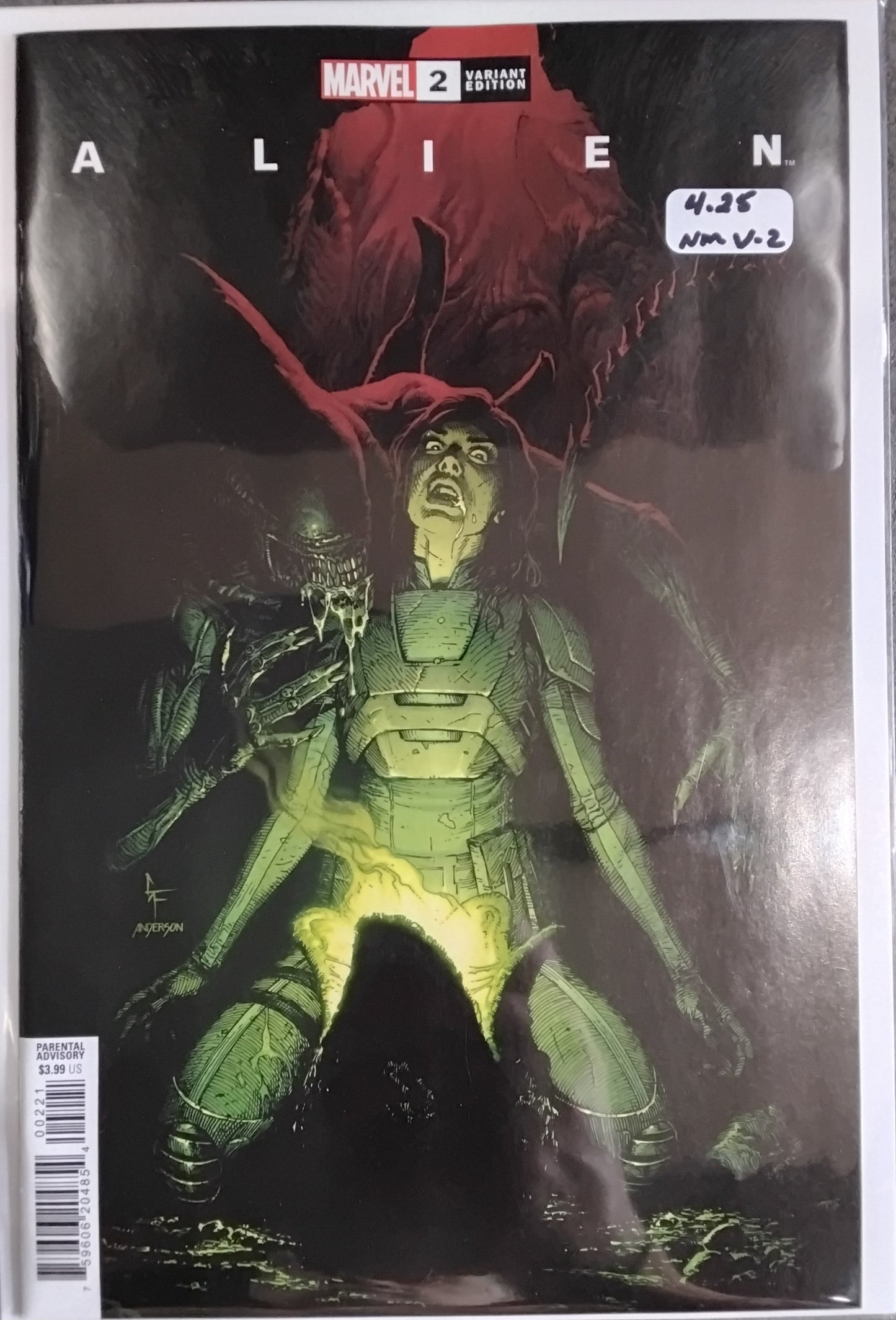 Alien Vol 2 #2 Gary Frank Variant Cover