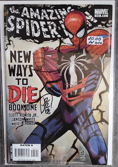 Amazing Spider-Man Vol1 #568 John Romita Jr. Autograph With NO Certificate Of Authenticity