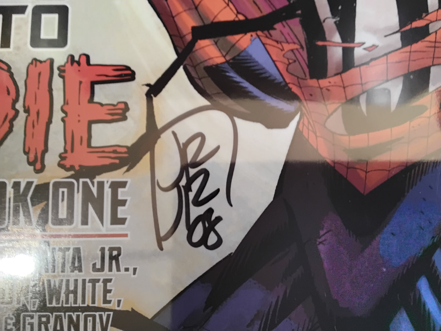 Amazing Spider-Man Vol1 #568 John Romita Jr. Autograph With NO Certificate Of Authenticity