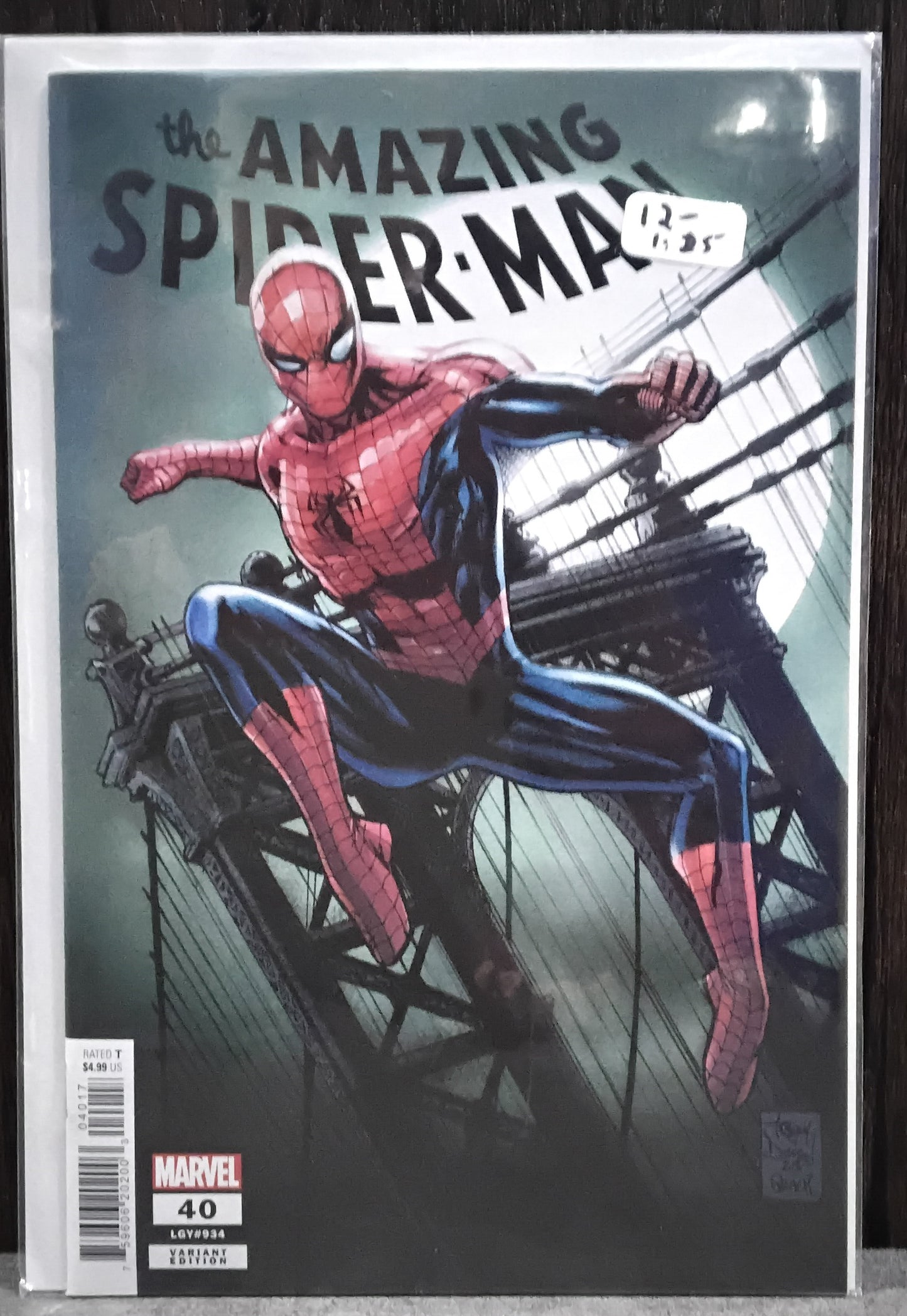 Amazing Spider-Man Vol 6 #40 Tony Daniel 1:25 Incentive Variant Cover