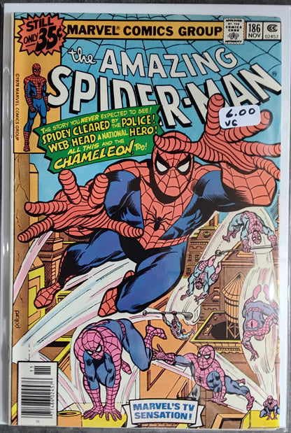 Amazing Spider-Man Vol 1 #186 Newsstand Edition (Very Good)