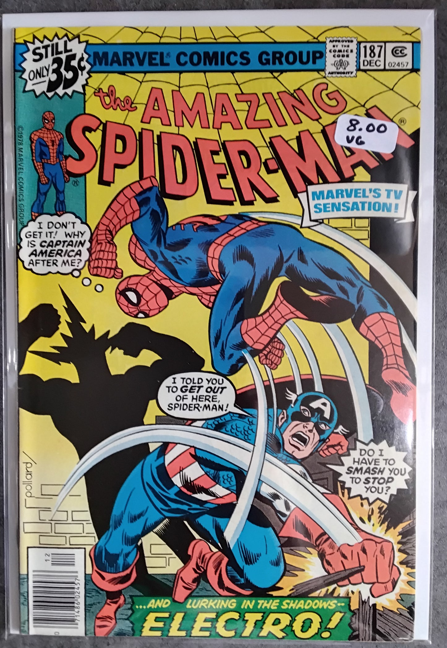 Amazing Spider-Man Vol 1 #187 Newsstand Edition (Very Good)