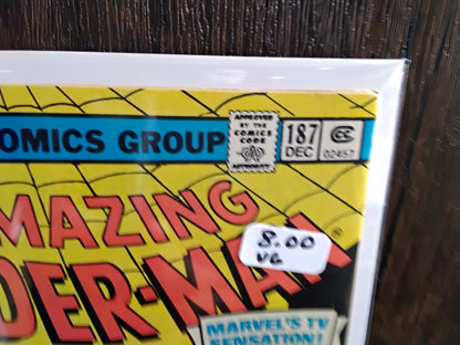 Amazing Spider-Man Vol 1 #187 Newsstand Edition (Very Good)