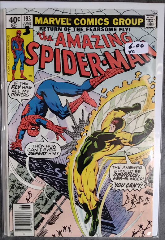 Amazing Spider-Man Vol 1 #193 Newsstand Edition (Very Good)