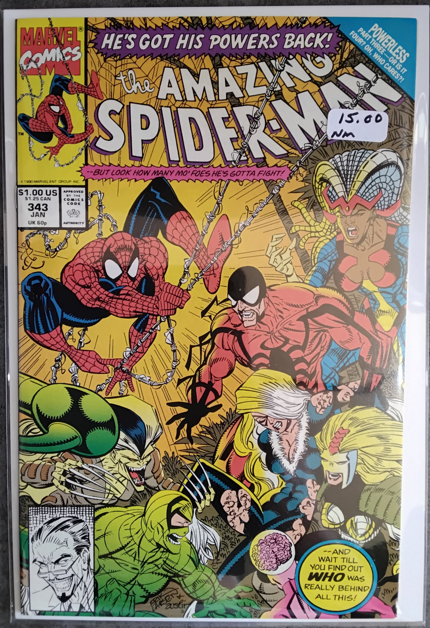 Amazing Spider-Man Vol1 #343 Direct Edition (NM)