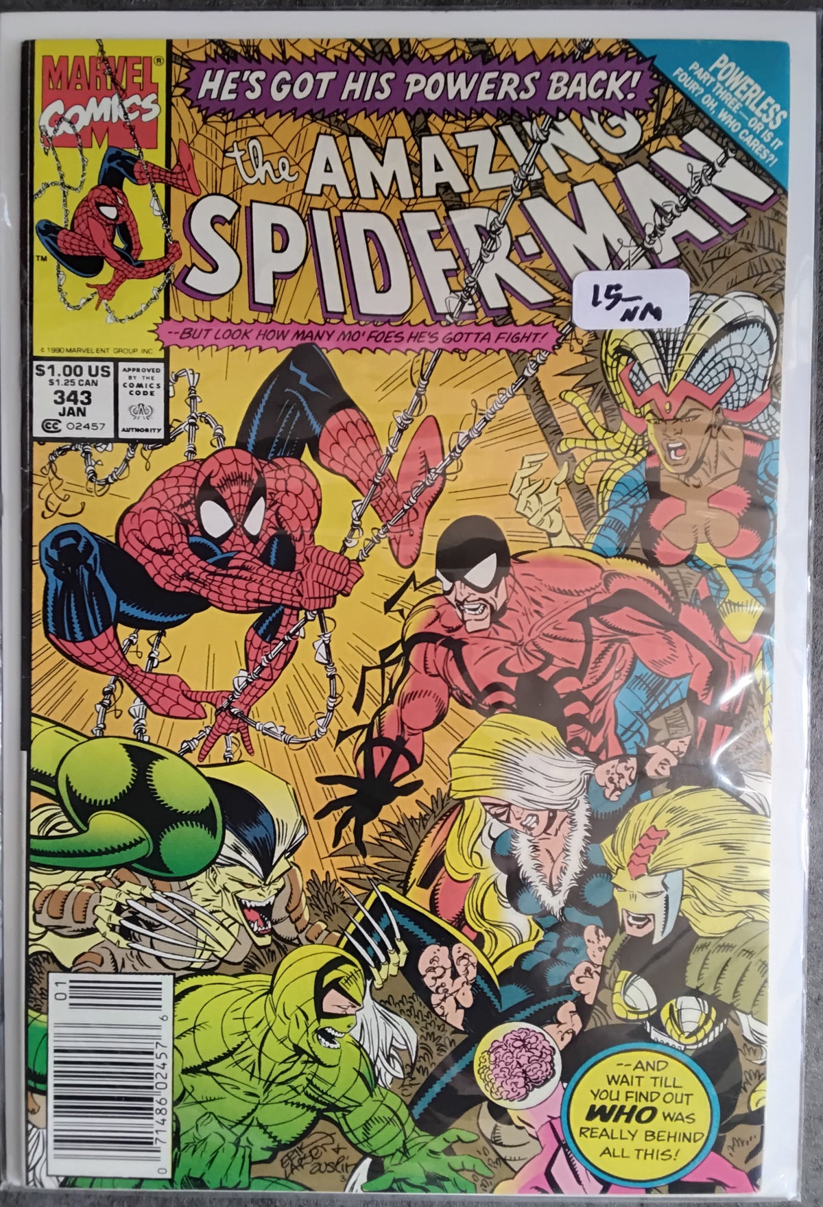 Amazing Spider-Man Vol1 #343 Newsstand Edition (NM)