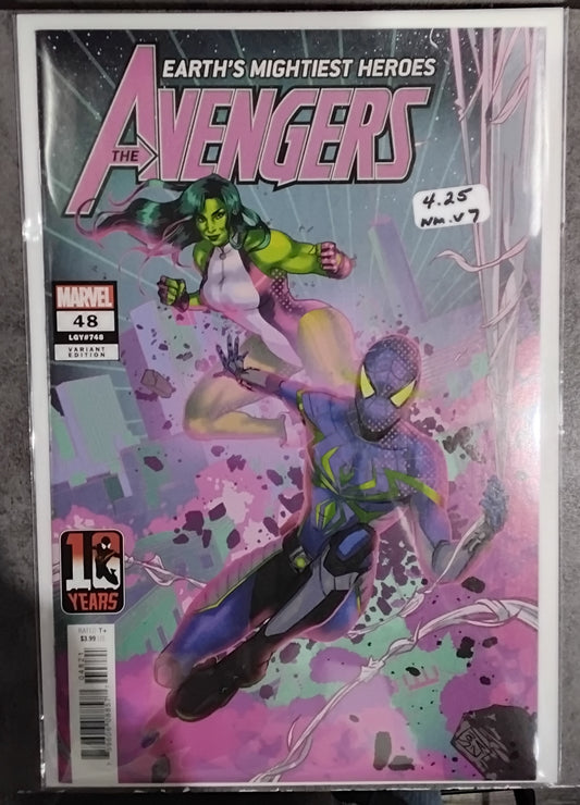 Avengers Vol. 7 #48 Ernanda Souza Miles Morales 10th Anniversary Variant Cover
