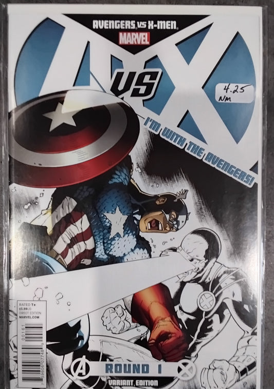 Avengers Vs X-Men #01 Jim Cheung Team Avengers Variant Cover