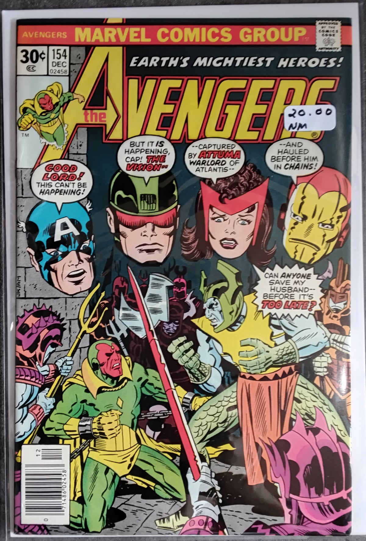 Avengers Vol 1 #154 Newsstand Edition (NM)