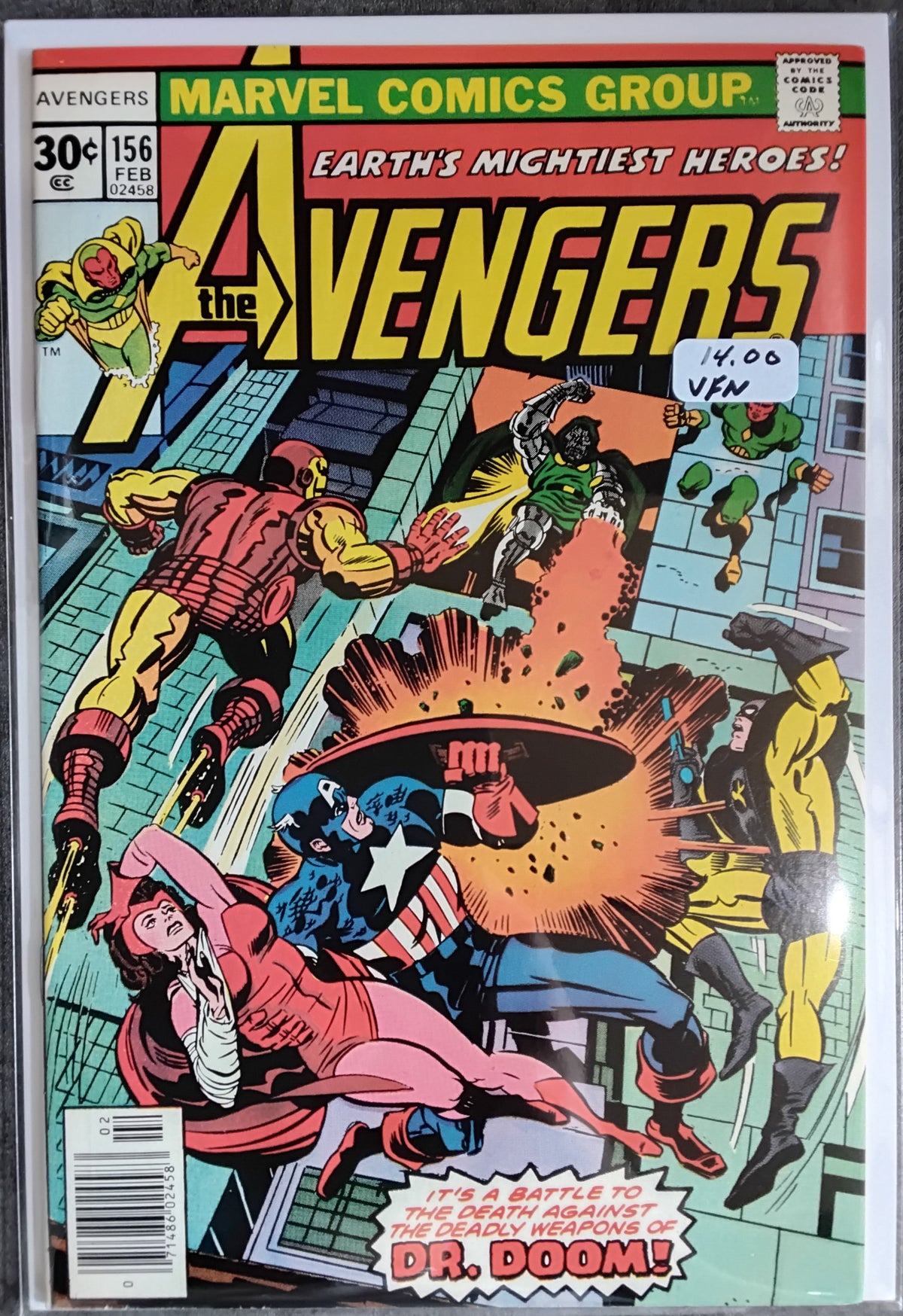 Avengers Vol 1 #156 Newsstand Edition (VF)