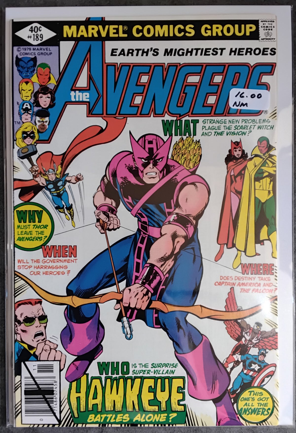 Avengers Vol 1 #189 Direct Edition (NM)