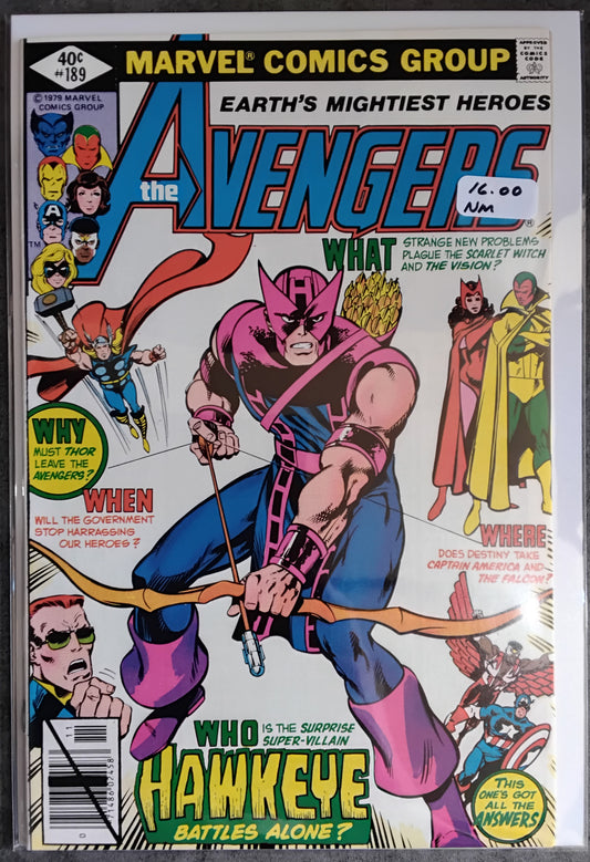 Avengers Vol 1 #189 Direct Edition (NM)
