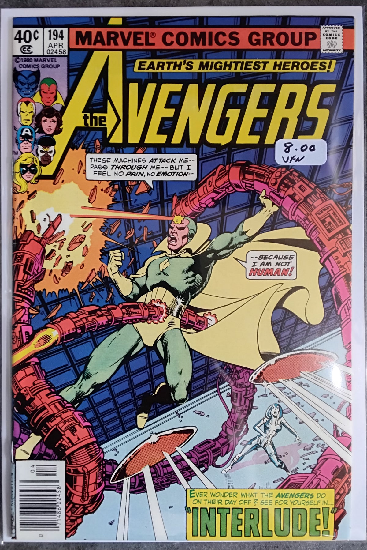 Avengers Vol 1 #194 Newsstand Edition (VF)