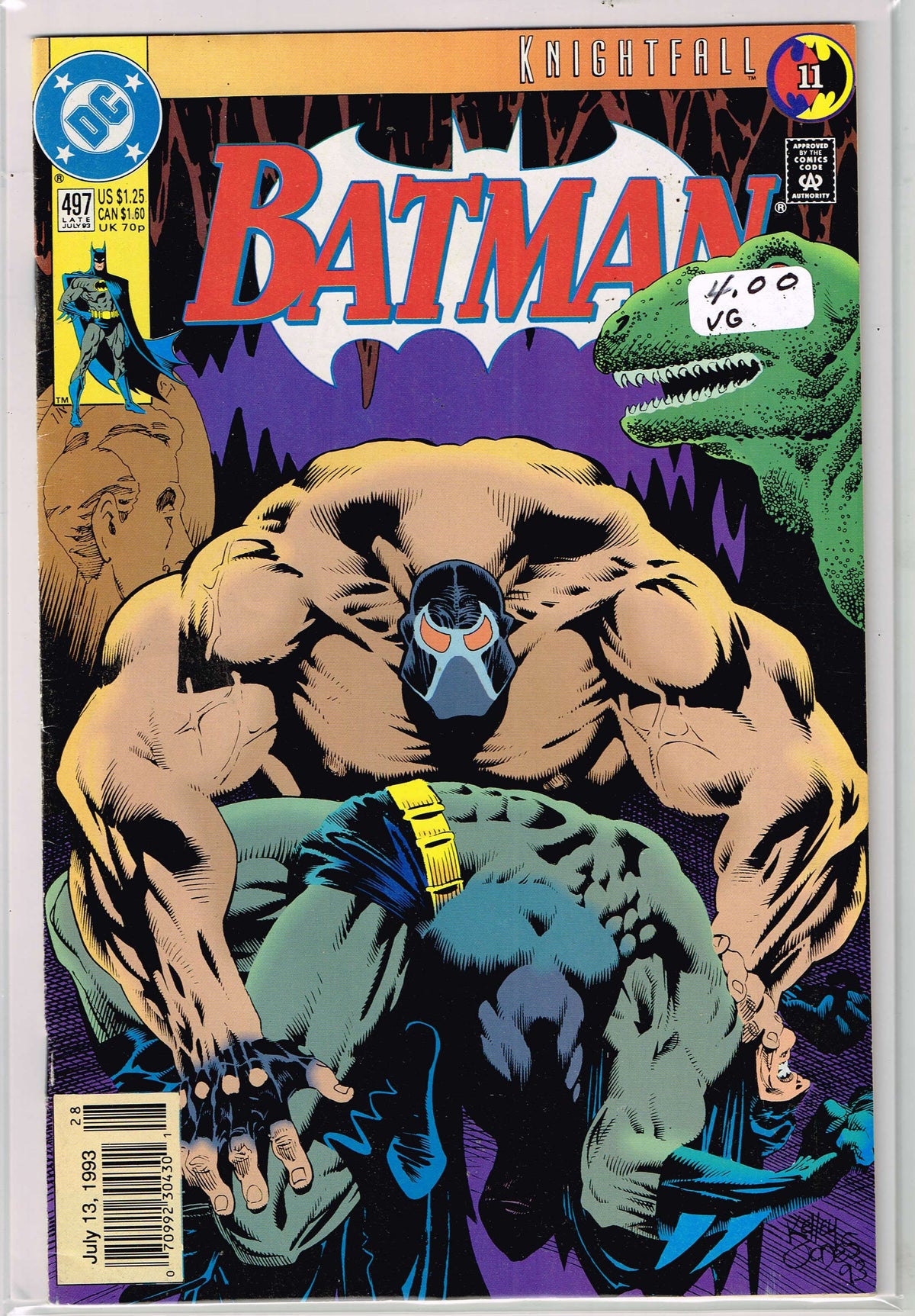 Batman Vol 1 #497 Newsstand Edition (VG)
