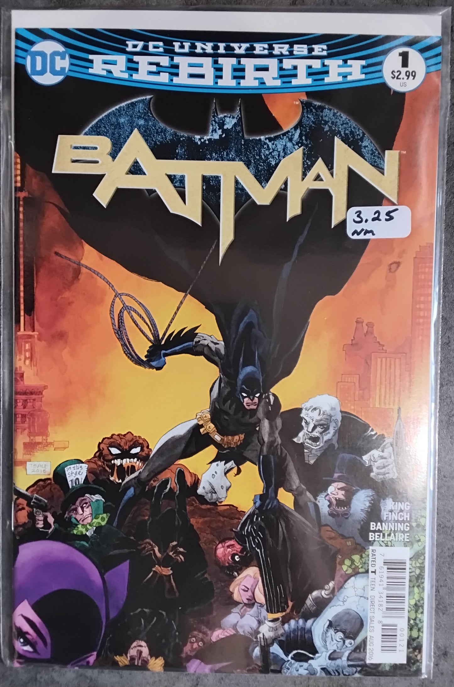 Batman (Rebirth) #001 Tim Sale Variant Cover