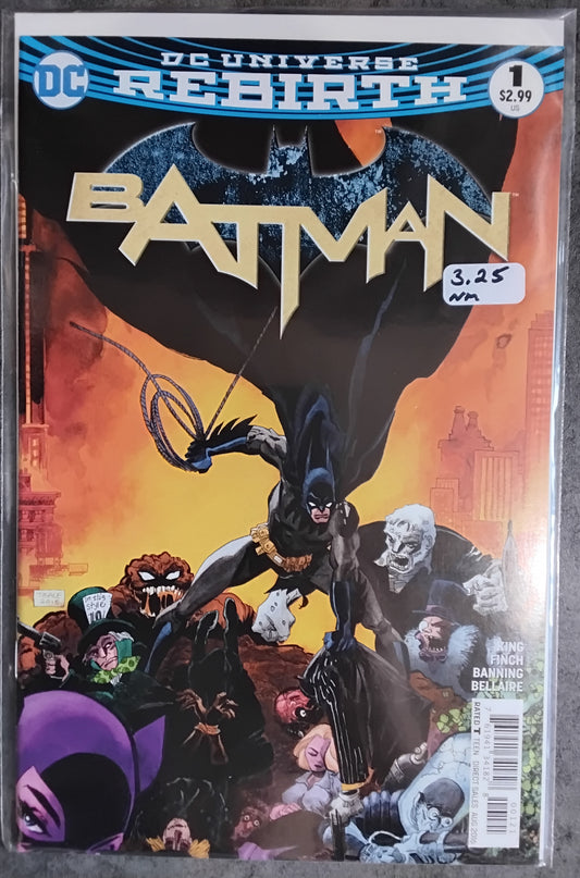 Batman (Rebirth) #001 Tim Sale Variant Cover