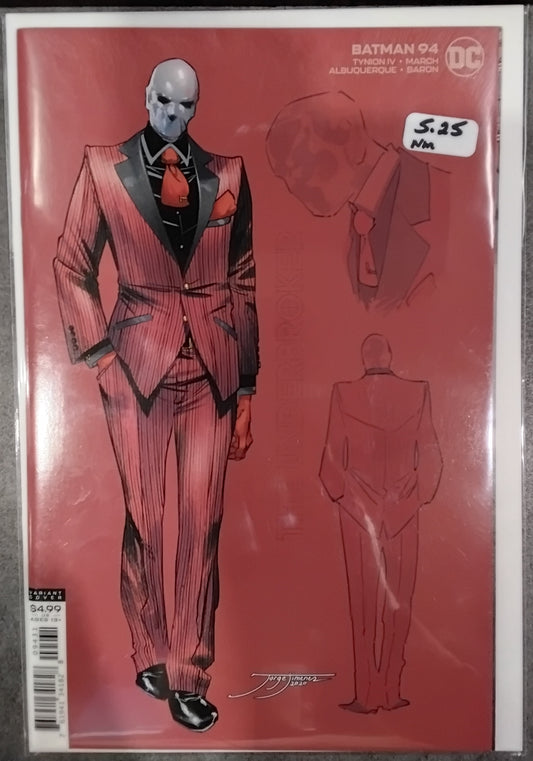 Batman (Rebirth) #094 Jorge Jimenez Design 1:25 Incentive Variant Cover