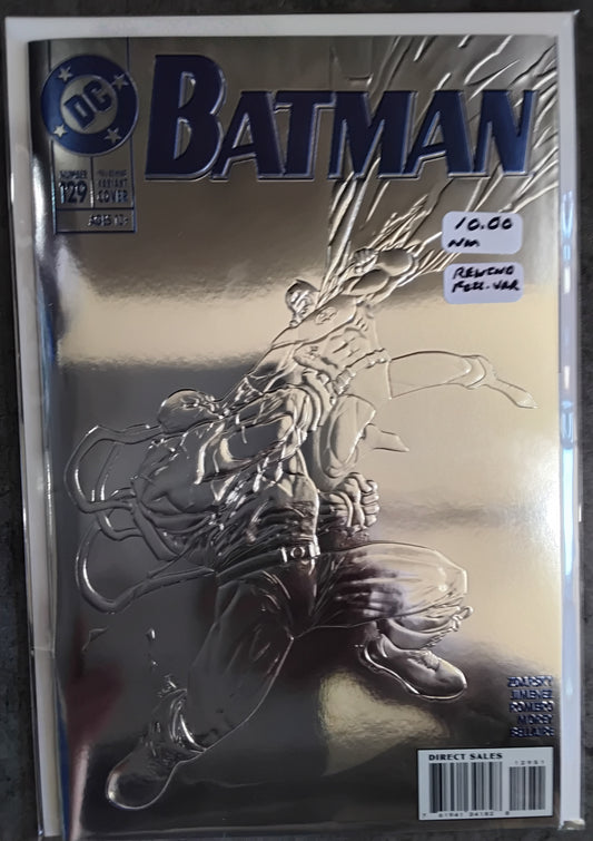 Batman (Rebirth) #129 Ryan Benjamin 90's Month Foil Multi-Level Embossed Card Stock Variant