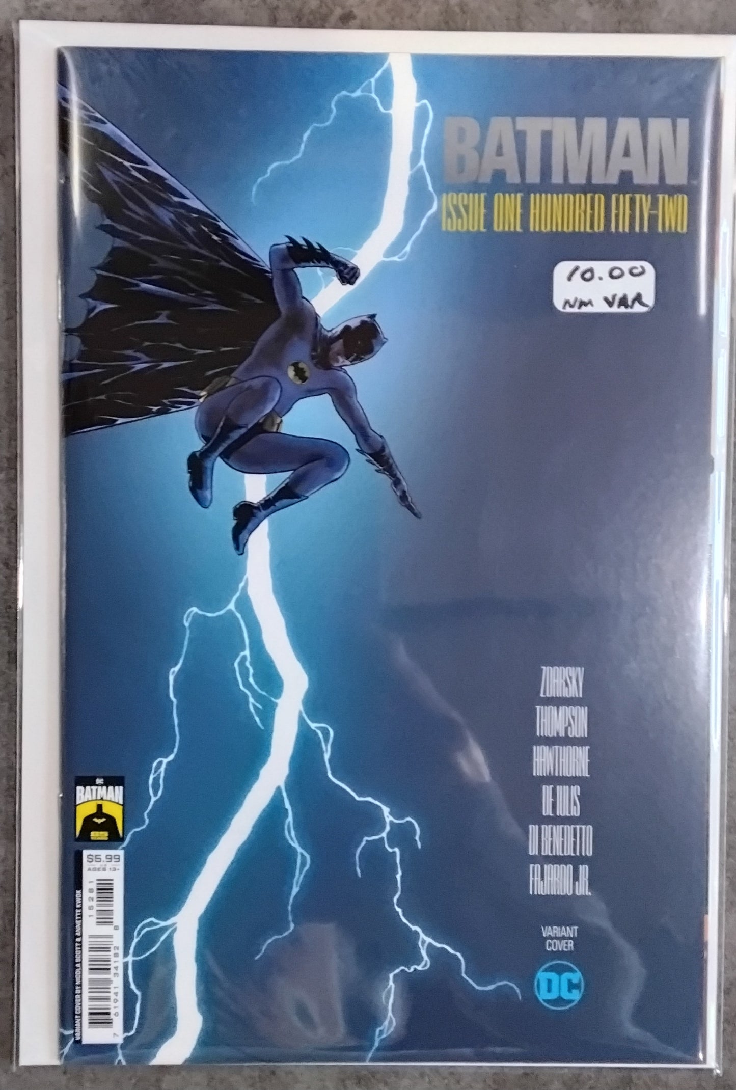 Batman (Rebirth) #152 Nicola Scott Batman 85th Anniversary Card Stock Variant Cover