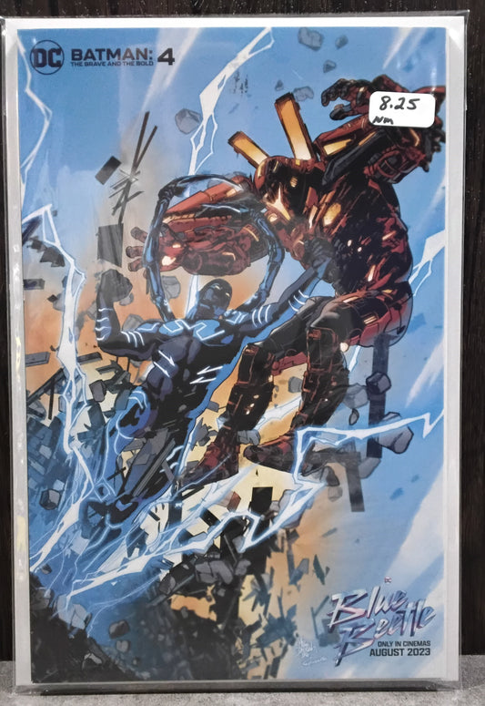 Batman: The Brave And The Bold #4 Mike Deodato Jr Blue Beetle Movie Card Stock Variant Cover