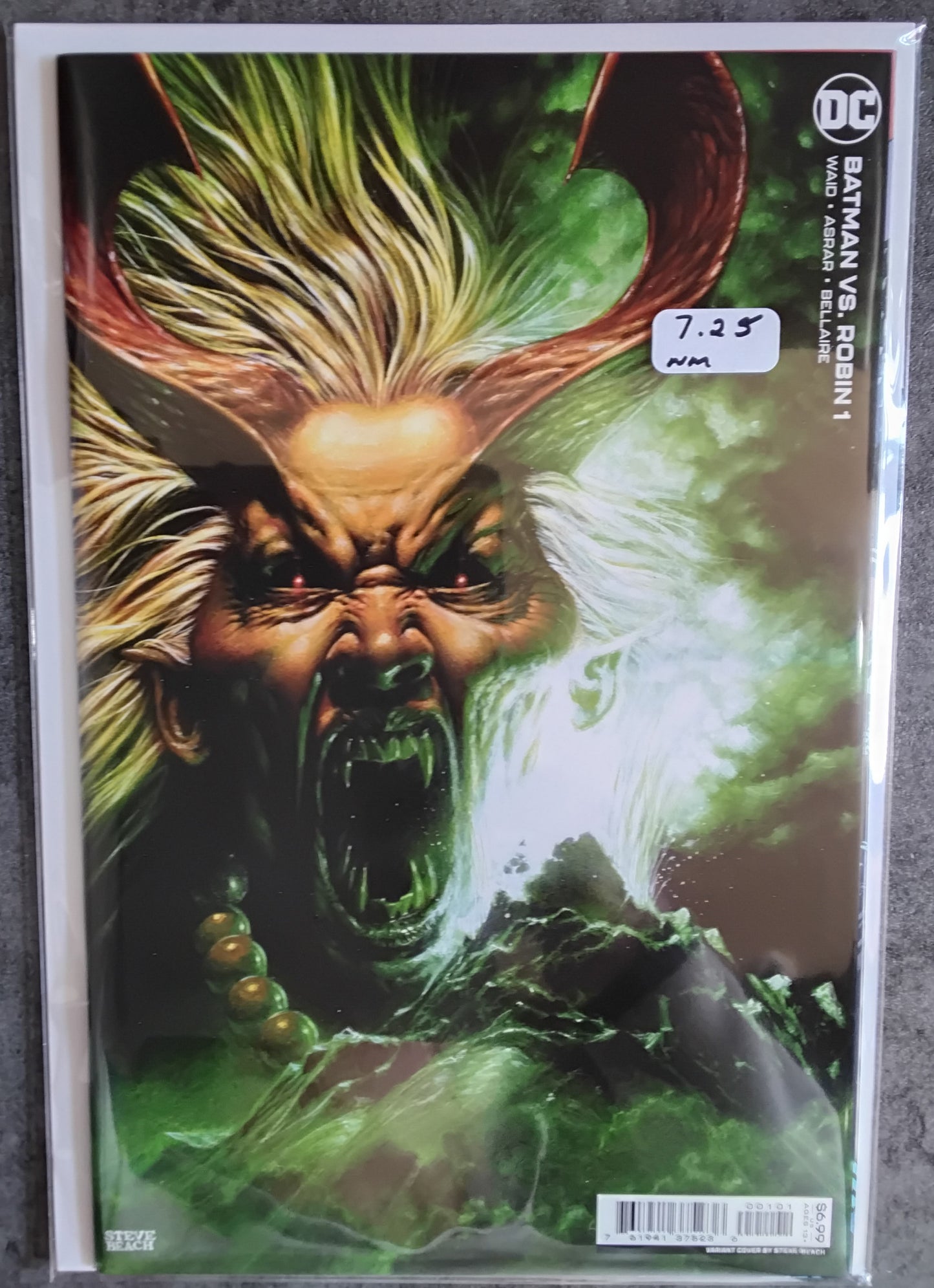 Batman Vs Robin #1 Steve Beach Card Stock Variant Cover