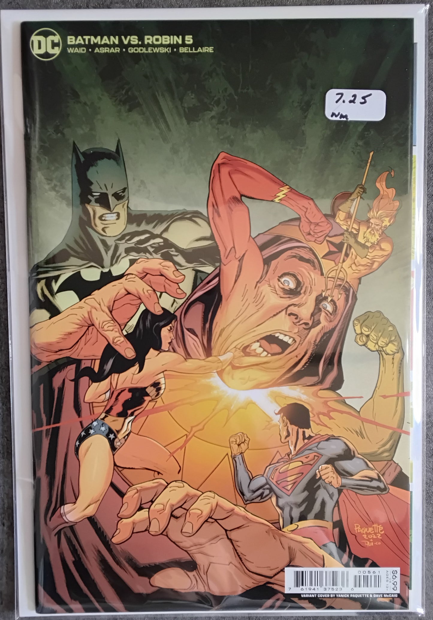 Batman Vs Robin #5 Yanick Paquette Card Stock Variant Cover