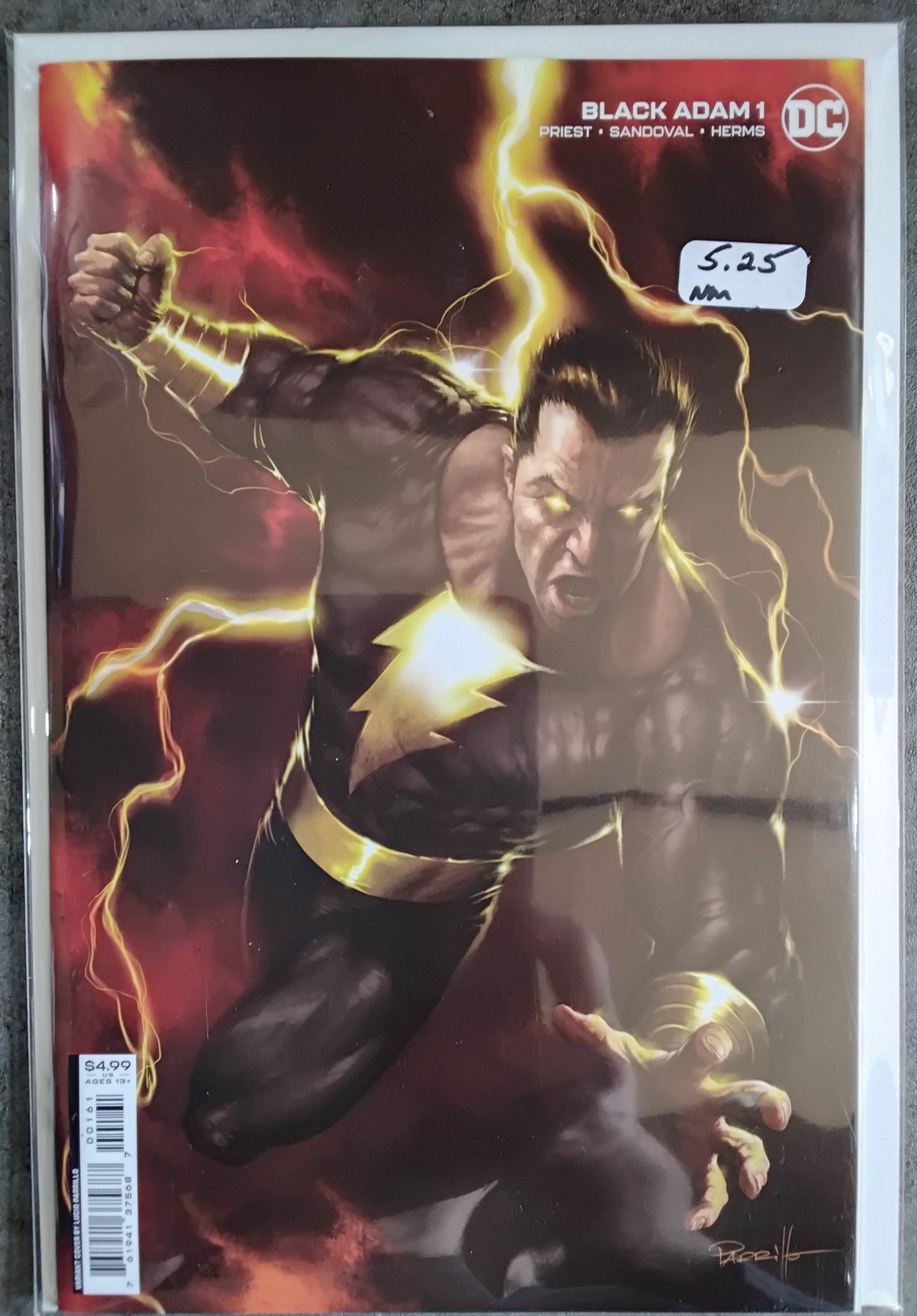 Black Adam Vol 2 #01 Lucio Parrillo Card Stock Variant